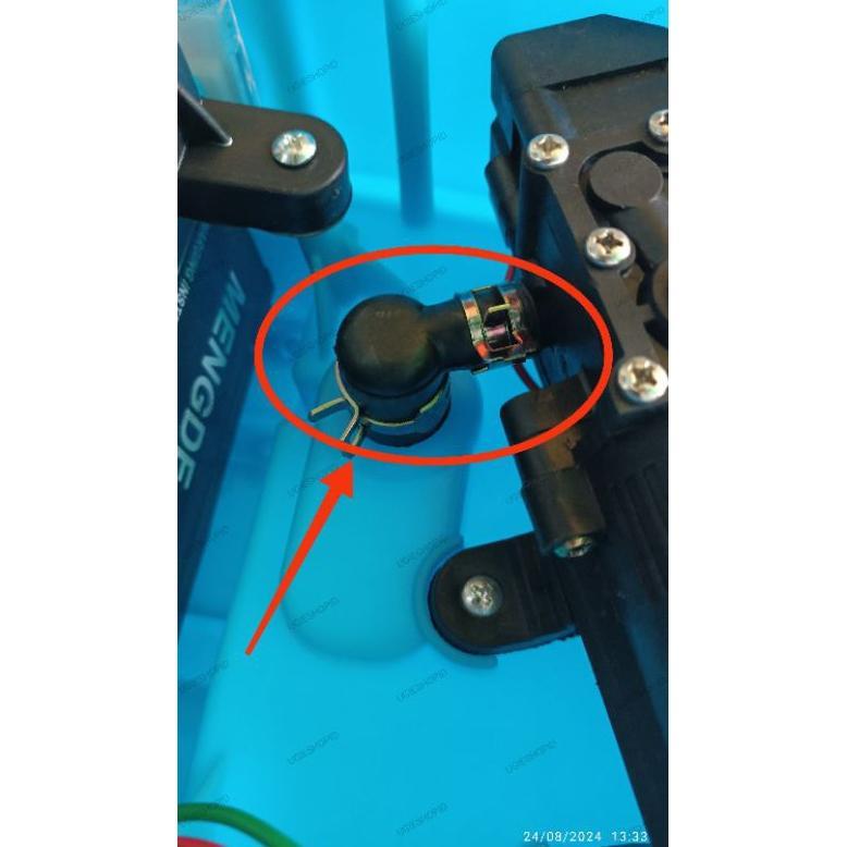 Promo Cod Selang L Konektor Pump Sprayer Elektrik / Konektor  Dinamo Tengki Semprot Elektrik Univers