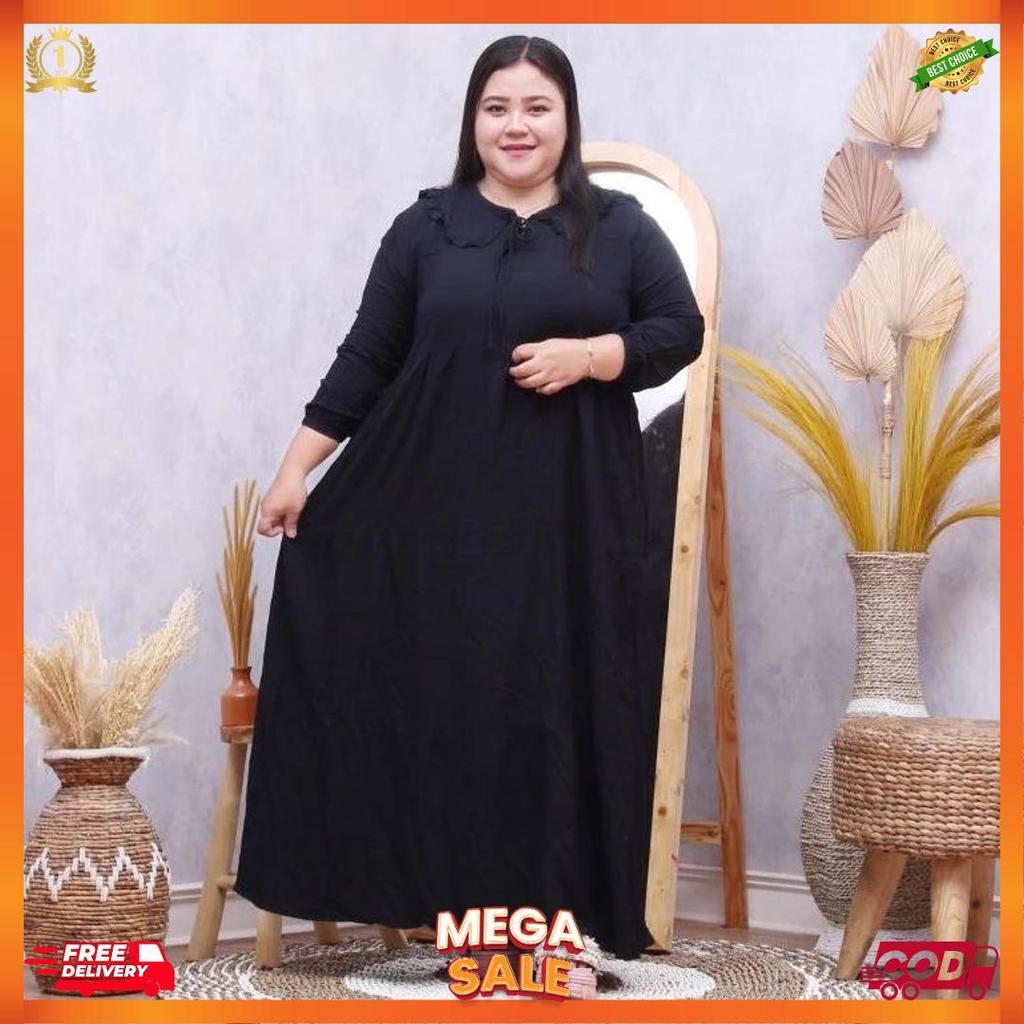 Gamis Susun Rayon Premium Jumbo Ld 130 Busui Frendly [L7]