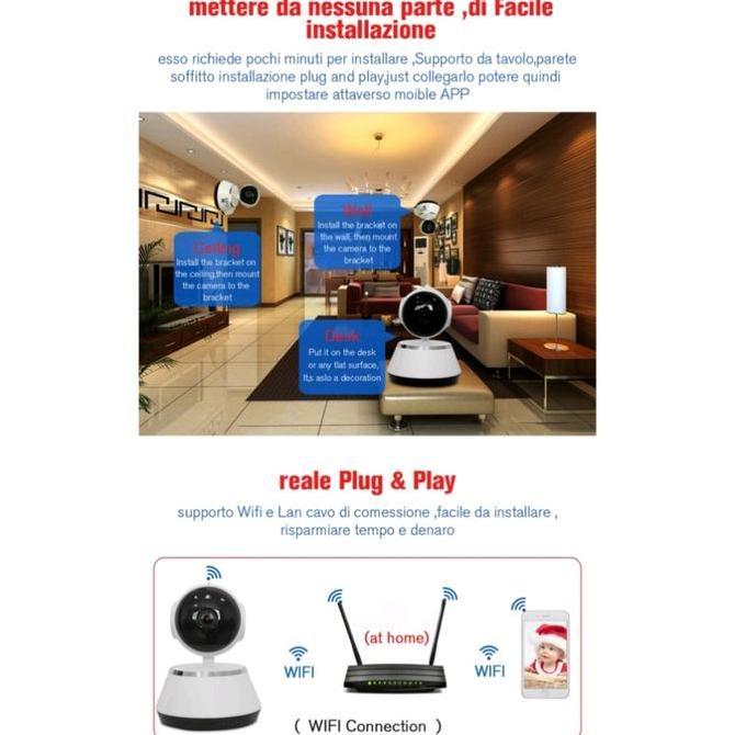 Kyatchi- Ip Camera Wifi Cctv V380 Smart Wifi Kamera Wireless Ip Kamera