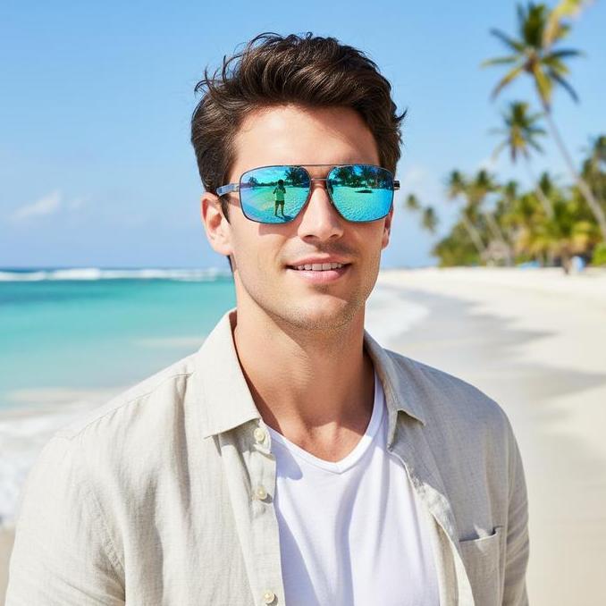 Shiyo- Kacamata Pria New Photochromic Sporty Lensa Polaris Anti Silau Sunglasses Kacamata Gaya Hitam