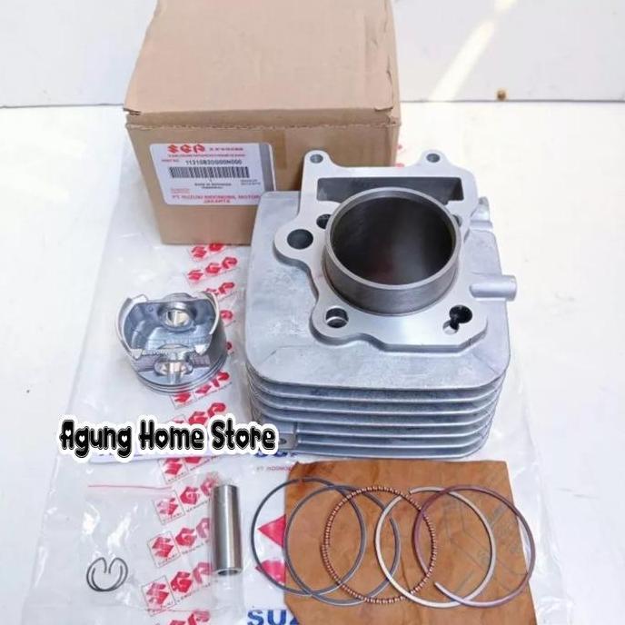 SILINDER BLOK CYLINDER BLOK SEHER HEAD PISTON SUZUKI SHOGUN 125 R RR SHOGUN SP 125 SIAP KIRIM