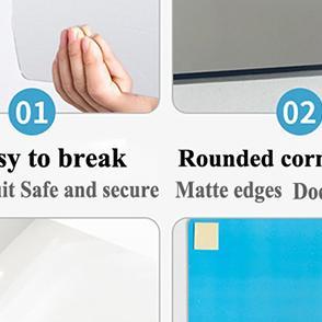 Stiker Cermin Dinding 20X20/30X30/40X40Cm Acrylic Plastic Stiker Tempel Wallpaper Kaca Kamar Mandi A