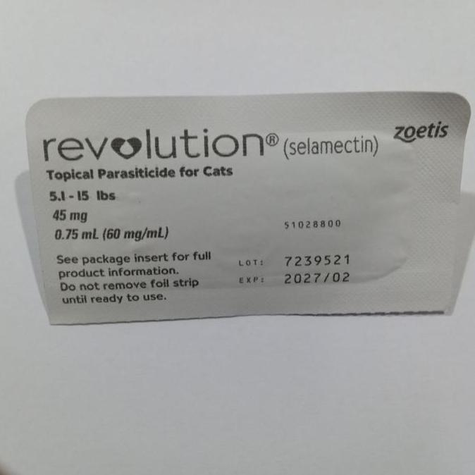 1 Tube Revolution Cat Blue - Obat Kutu Kucing Revolution