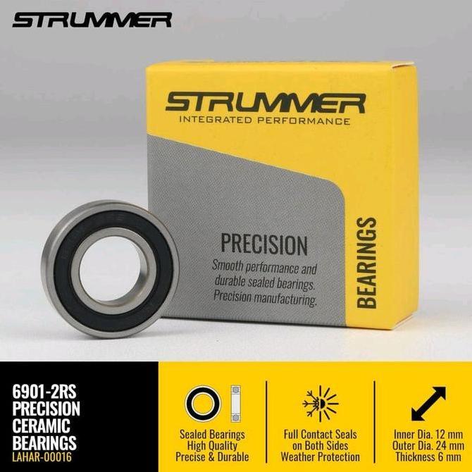Bearing Hub CERAMIC 6901-2RS stainless steel sealed 12x24x6 STRUMMER