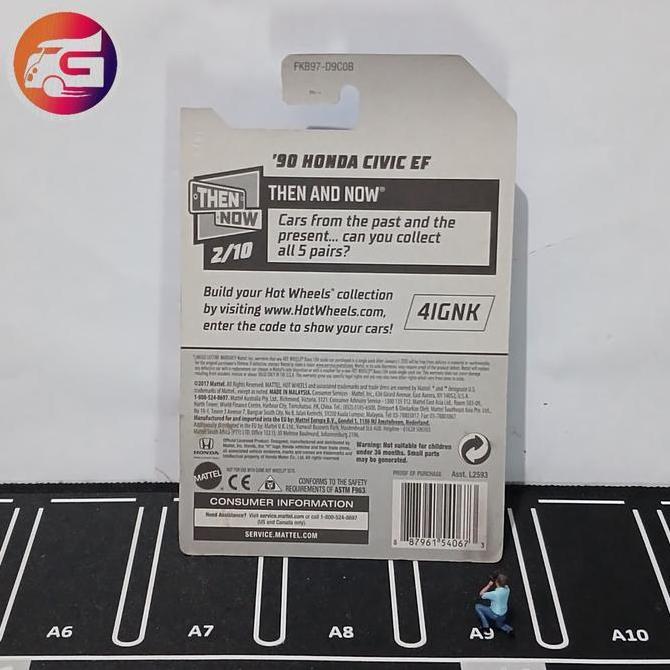Ready Hot Wheels 90 Honda Civic EF Kmart Exclusive Color (VHTF) - Hotwheels