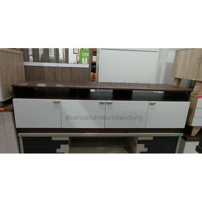 Meja Rak TV sederhana 160cm putih coklat minimalis LUAR BANDUNG