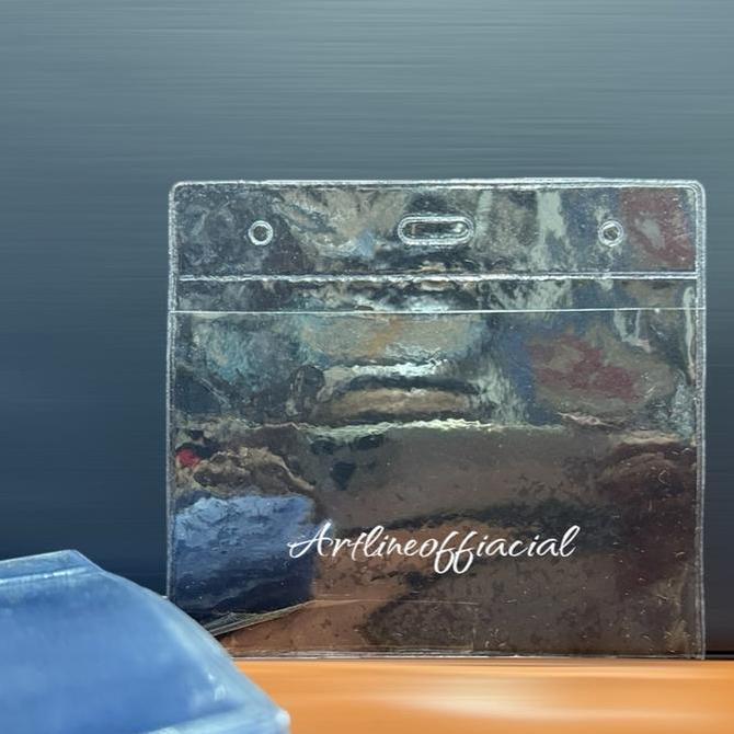 Ready Plastik nametag uk 10 cm x 11 cm | cover kartu pengenal, kartu ujian, events dll isi 100 pcs