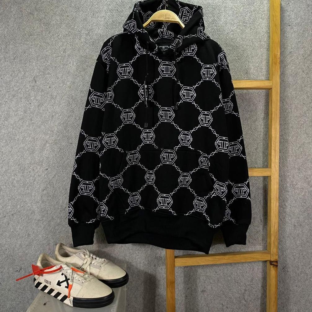 HEMAT Jaket Hoodie Philipp Plein Fullprint Premium Fulltag