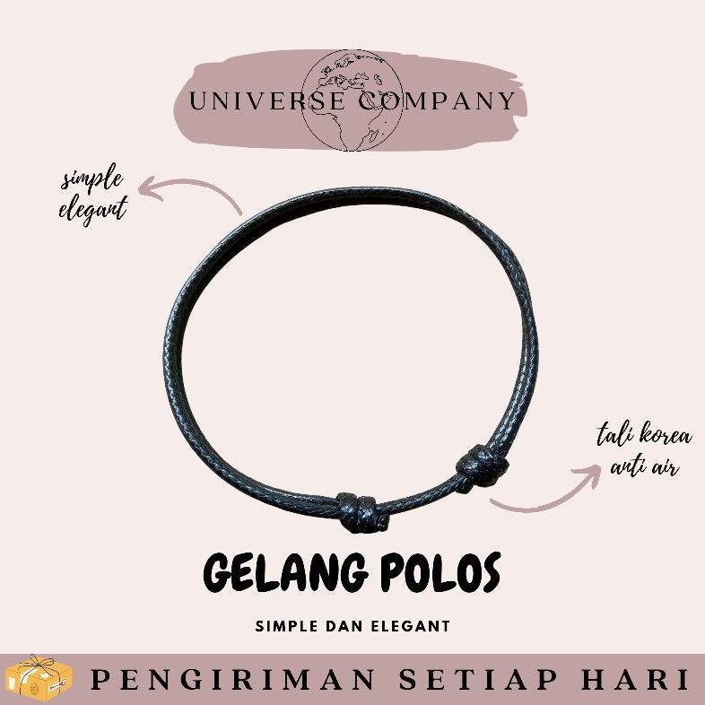 BEST SELLER [UC] Gelang Polos Tali Korea Waterproof Elegan
