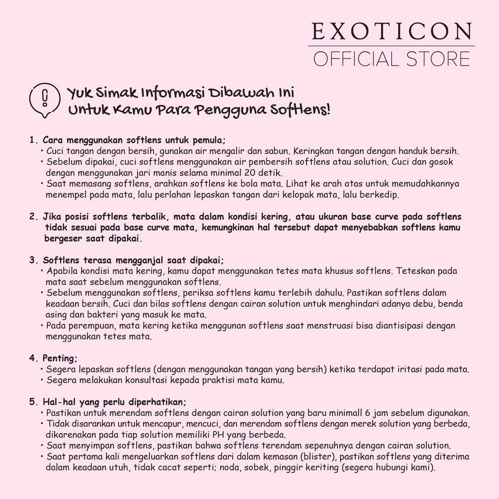 100% AMAN Exoticon Softlens Nami Series Winter | Summer | Spring | Autumn | Storm | Soflens Korea