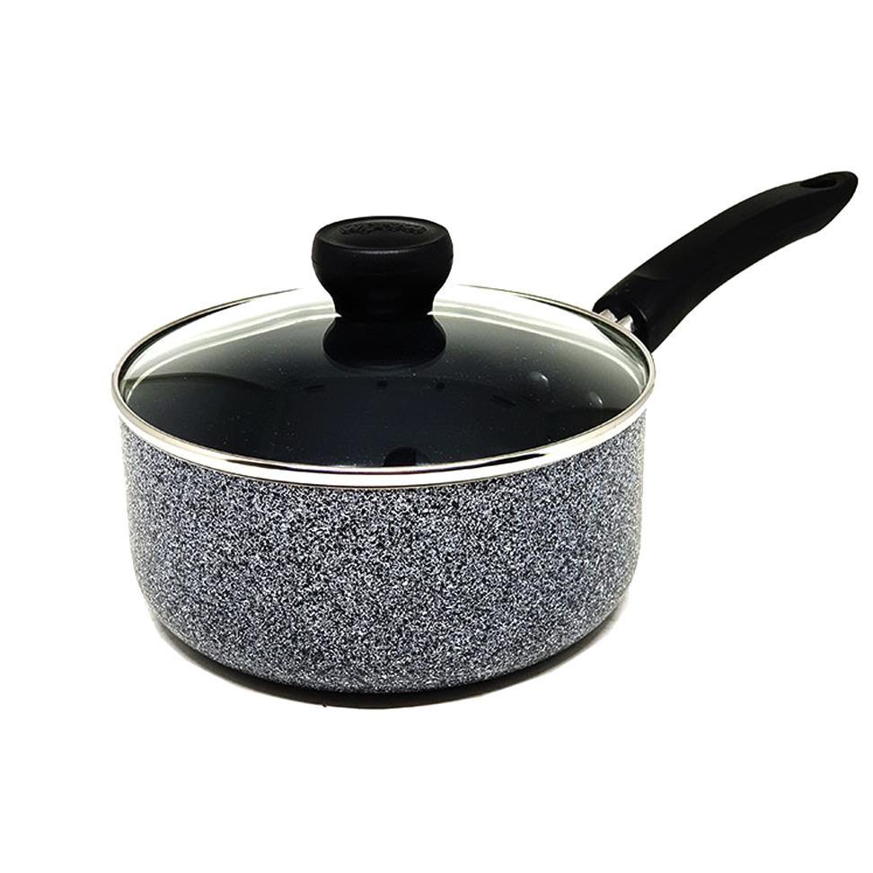 BEST SELLER MAXIM NEOSTON WOK 30CM + TUTUP KACA WAJAN ANTI GORES / SAUCE PAN PANCI GAGANG18CM-KB