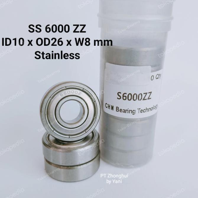 Bearing S 6000 Zz Stainless Isi 1 Pcs
