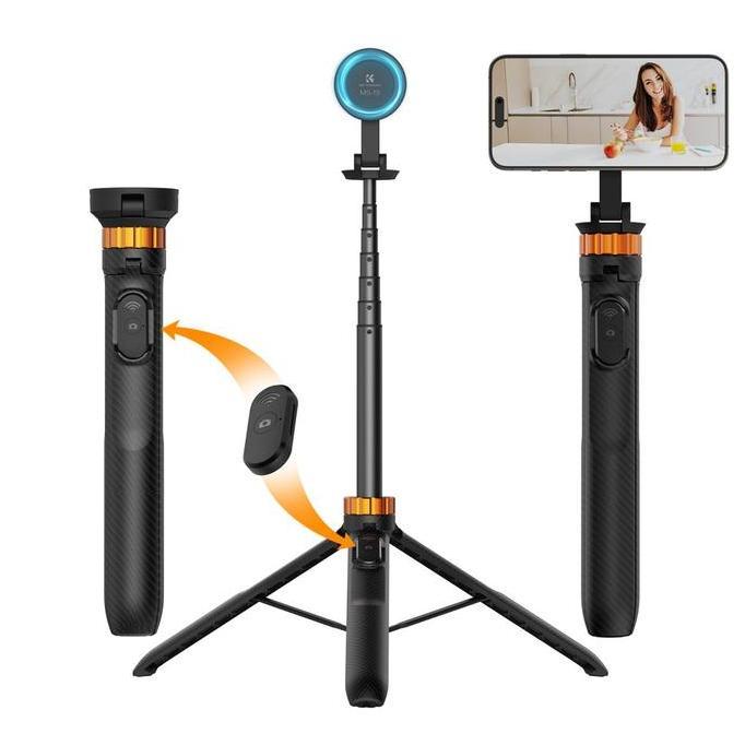 K&F Concept KNF 63'' Magnetic Tripod Phone Selfie Stick Tripod - Tripod Magnetic - Tongsis