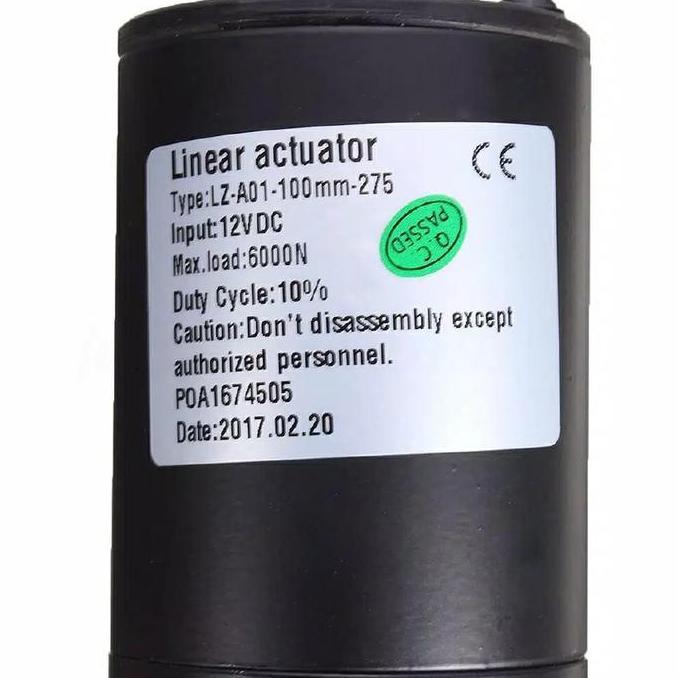 MOTORIZED LINEAR ACTUATOR AKTUATOR 100MM 6000N 12V MOTOR DC ORIGINAL DAN TERPERCAYA