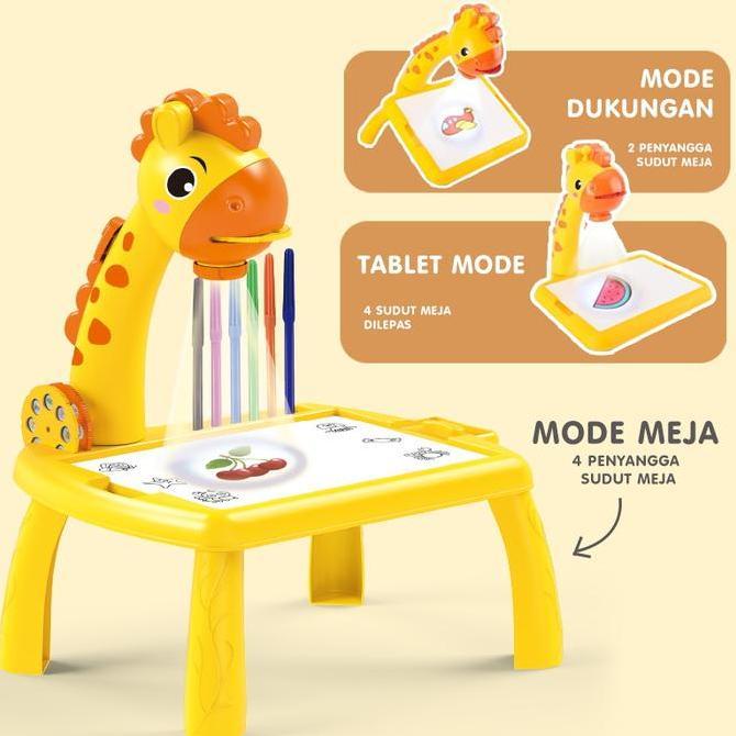 Murah Meja Proyektor Edukasi Anak - Mainan Belajar Melukis & Mewarnai Untuk Anak Tanpa Garansi Trans