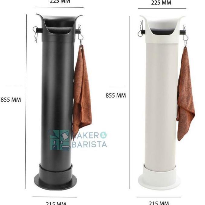 {{{{}}] Commercial Standing knock box tower knock box heavy duty espresso bin