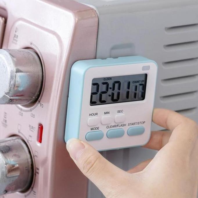 Bigwoll- Digital Kitchen Timer Stopwatch Timer Dapur Digital Untuk Masak, Baking, Kopi, Dan Kue. Dil