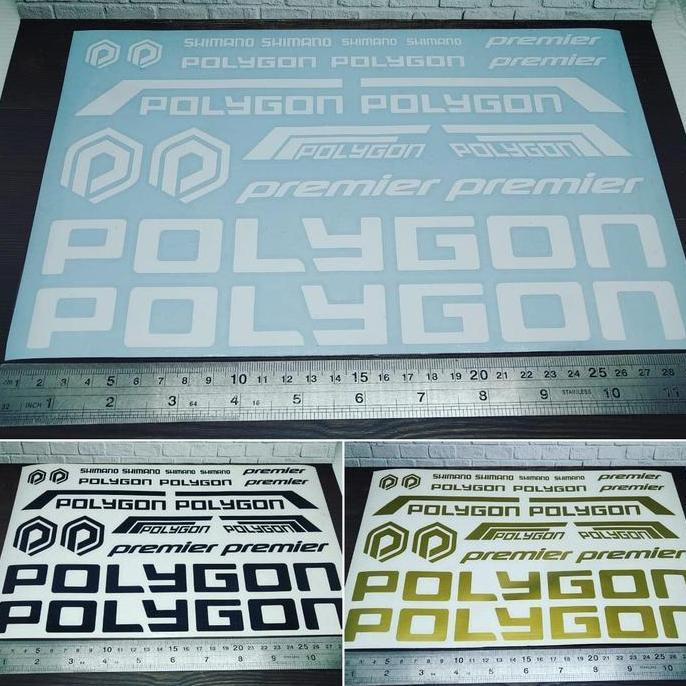 Cutting Sticker Frame Sepeda Polygon Premier Panjang 28Cm Bahan Oracal Ready