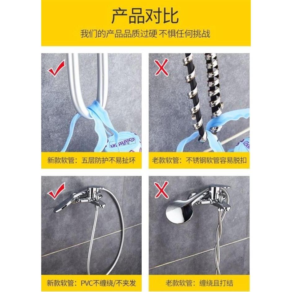 Selang shower Plastik 150cm Hitam pvc-fleksibel hose kloset 1,5 meter closet jet shower mandi black 