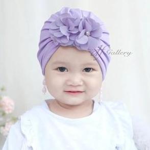 Turban Anak Bayi Perempuan Jaena dfGallery Bunga Permata Anting Cantik