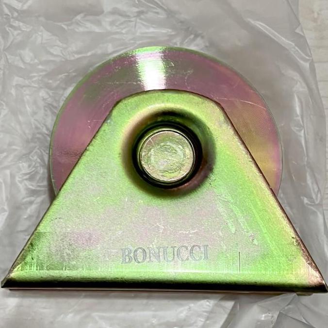 Roda Rel Pagar Bubut Besi AS Bearing Galvanized Sliding Gate Wheel V/U