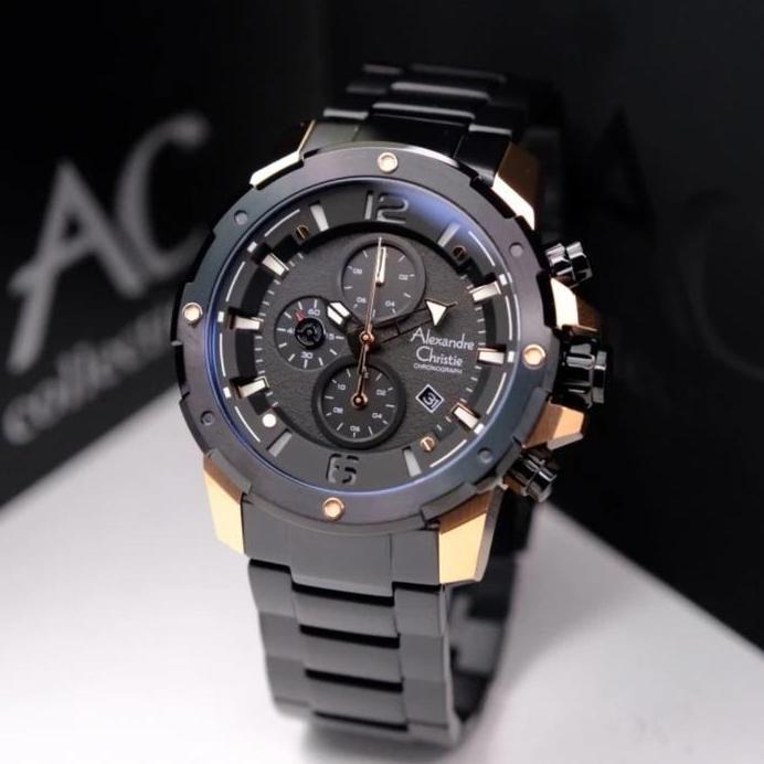 ALEXANDRE CHRISTIE AC6410 MC / AC 6410 ROSEGOLD BLACK