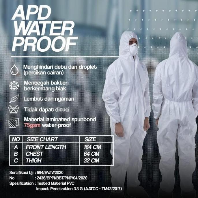 apd waterproof / baju hasmat