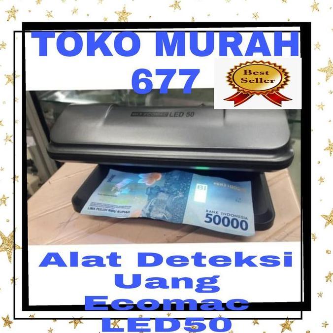 DISKON SPESIAL - ECOMAC LED 50 Lampu Cek Uang Palsu / Mesin Deteksi Uang Palsu