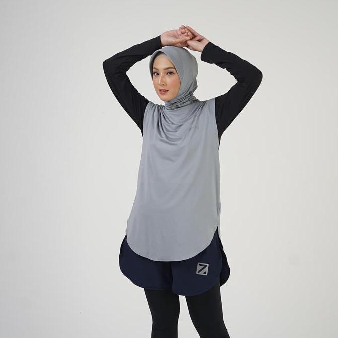 Zeea Outer Sport Hijab Panjang Hayfa P Tahmina Jilbab Olahraga Muslim