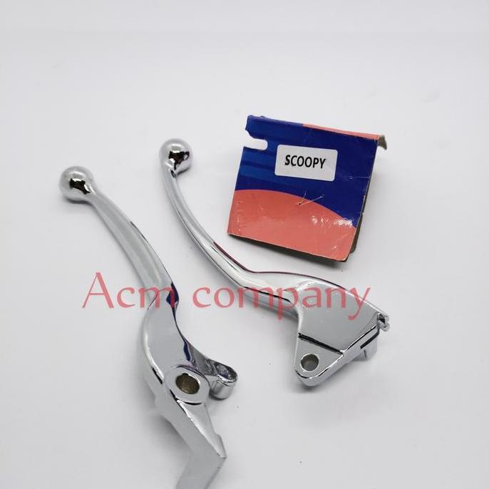 Handle handel rem chrome set Honda Scoopy Karbu , scoopy fi ring 14