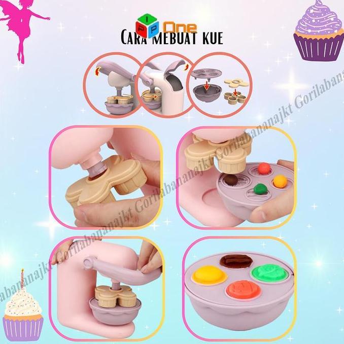 Grosir Mainan Anak Dream Kitchen Clay Diy Mainan Lilin AdaCetakan