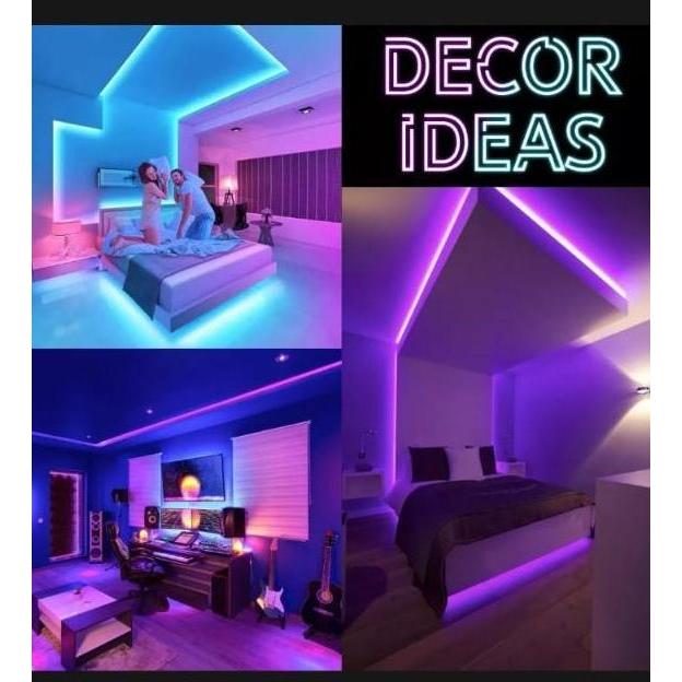 LAMPU LED STRIP RGB 5 Meter Lengkap + Adaptor