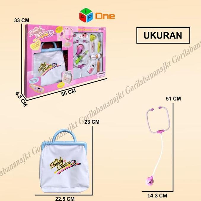 Promo Mainan Anak Dokter Dokteran Set Ada Tas Family Doctor Ada Lampu Nyala