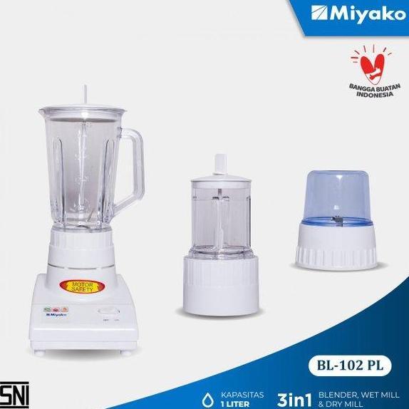 CASHBACK - Blender Miyako 3 IN 1 BL-102 PL BL-102PL BL 102PL BL 102 PL