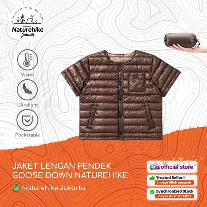 JAKET LENGAN PENDEK GOOSE DOWN NATUREHIKE NH20FS049 ROMPI BULU ANGSA