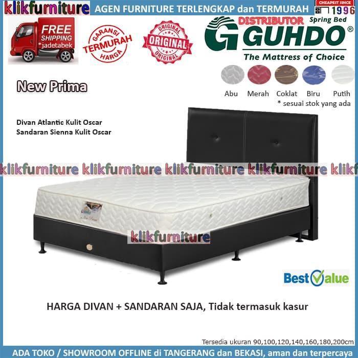 Divan + Sandaran Guhdo (180x200cm) Atlantic Sienna Springbed