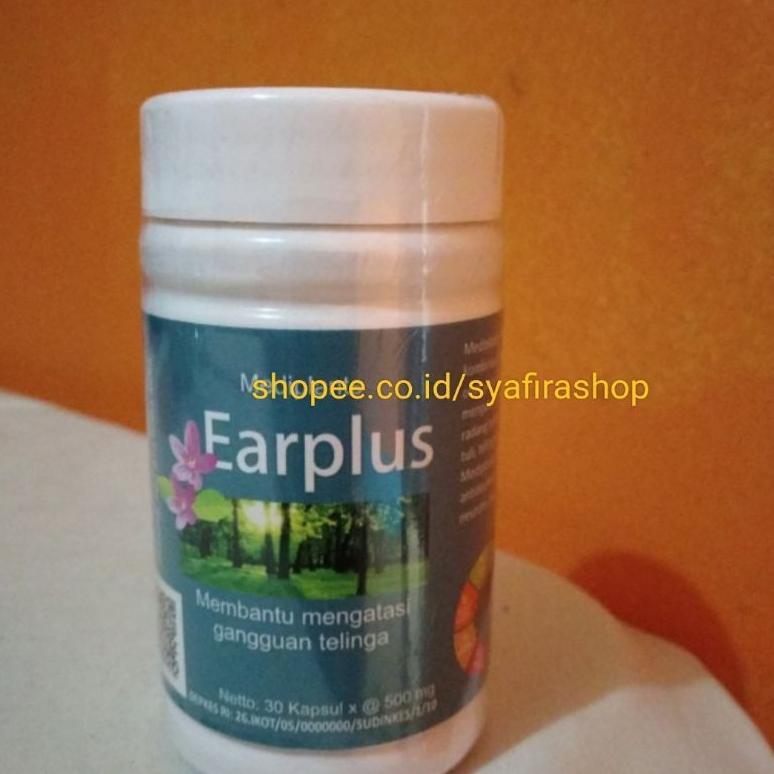 READY Terbaru EARPLUS Obat asli Herbal Telinga Berdenging Untuk Anak dan Dewasa By Shanum