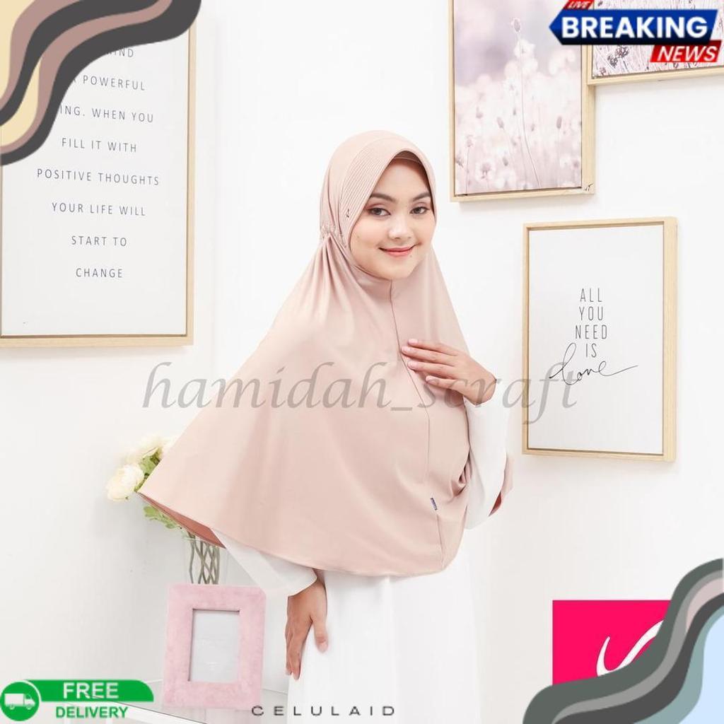 Bergo Hamidah Serut Xl Jersey Super Original