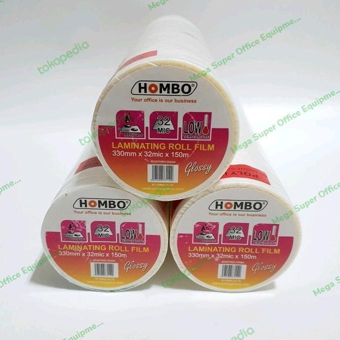 CUCI GUDANG - Plastik Laminating Roll Hombo Glossy Laminating Roll Film Glossy