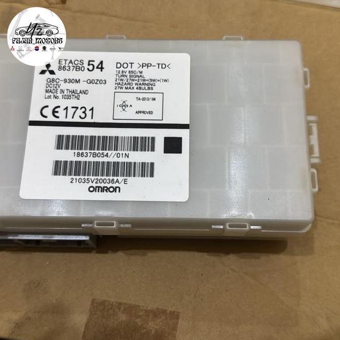 Etacs Control Unit Mitsubishi Triton 8637B054