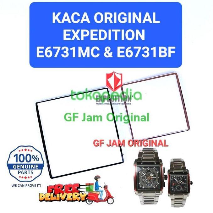 KACA JAM TANGAN EXPEDITION E6731 MC E 6731 BF ORIGINAL SPARE PART 100%