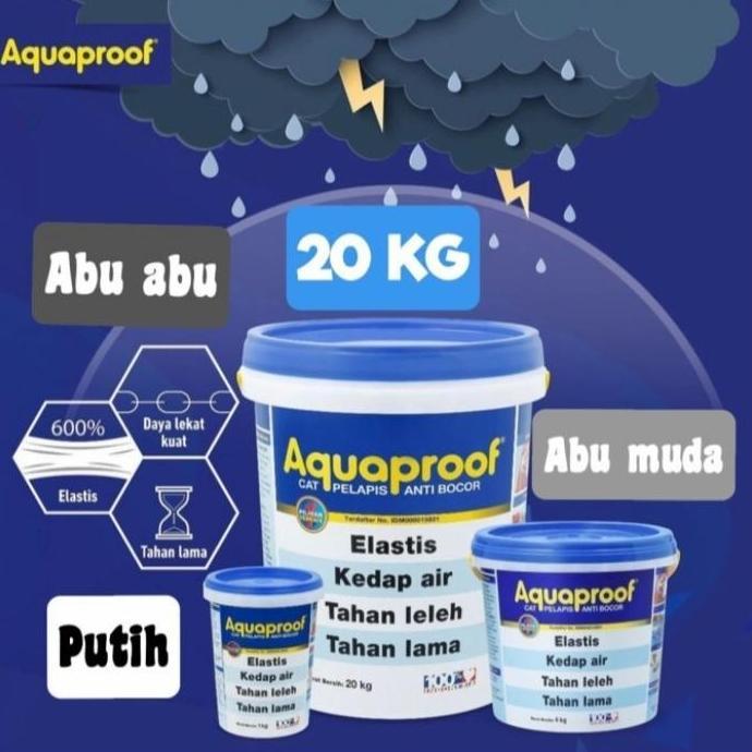 PROMO HARI INI - Aquaproof 20kg Pail Waterproof Anti Bocor Aquaproof 20kg Elastex 20kg Waterproof 20