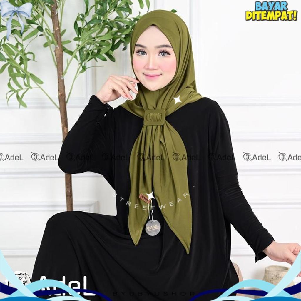 Segitiga Instan Jersey Premium / Hijab Instan Segi3 Nonpet / Mentari / Segitiga Instan Oval Jersey F