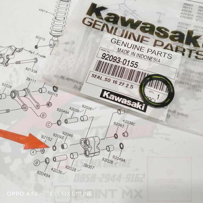 seal unitrack kecil unitrack klx 150 original