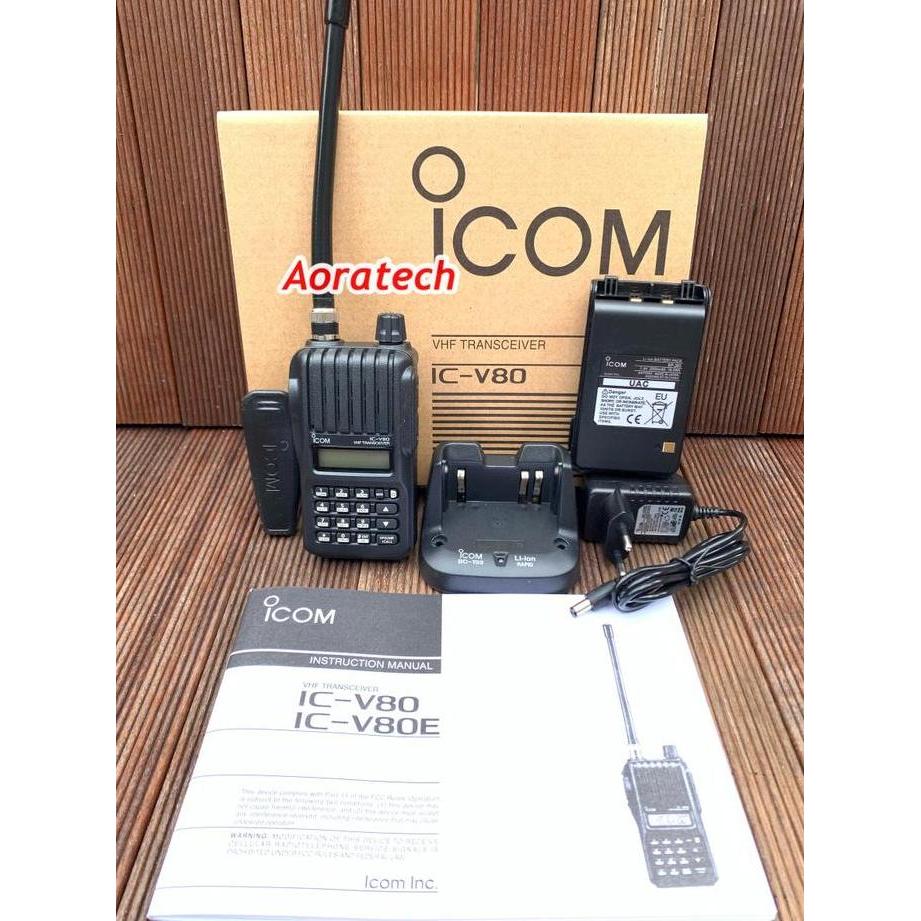 DEAL TERBAIK - Handy Talky Icom v80 V 80 ICV80 T IC-V80 Lithium VHF V80E V80 Walkie Talkie Icom V 80