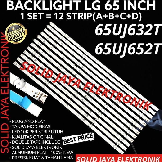 CUCI GUDANG - BACKLIGHT TV LED LG 65 INC 65UJ652 65UJ652T 65UJ LAMPU BL 10K IN INCH