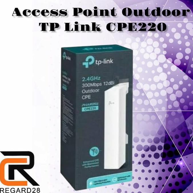 TERBARU - TP-LINK CPE220 - 2,4ghz 300mbps 12dBi Outdoor