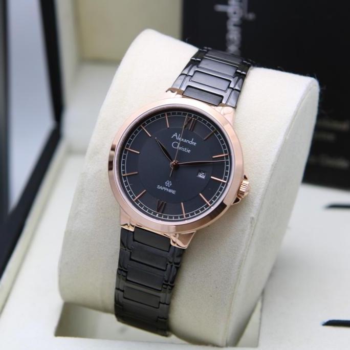 ORIGINAL ALEXANDRE CHRISTIE AC8537 AC 8537 SAPPHIRE GLASS JAM WANITA