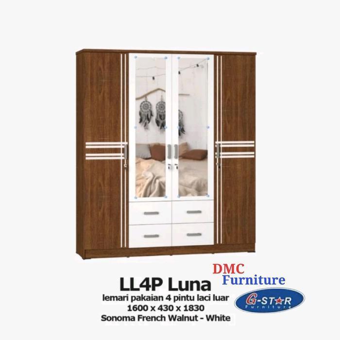 Lemari Baju/Pakaian 4 Pintu Lemari Jumbo Gstar Olympic Bandung