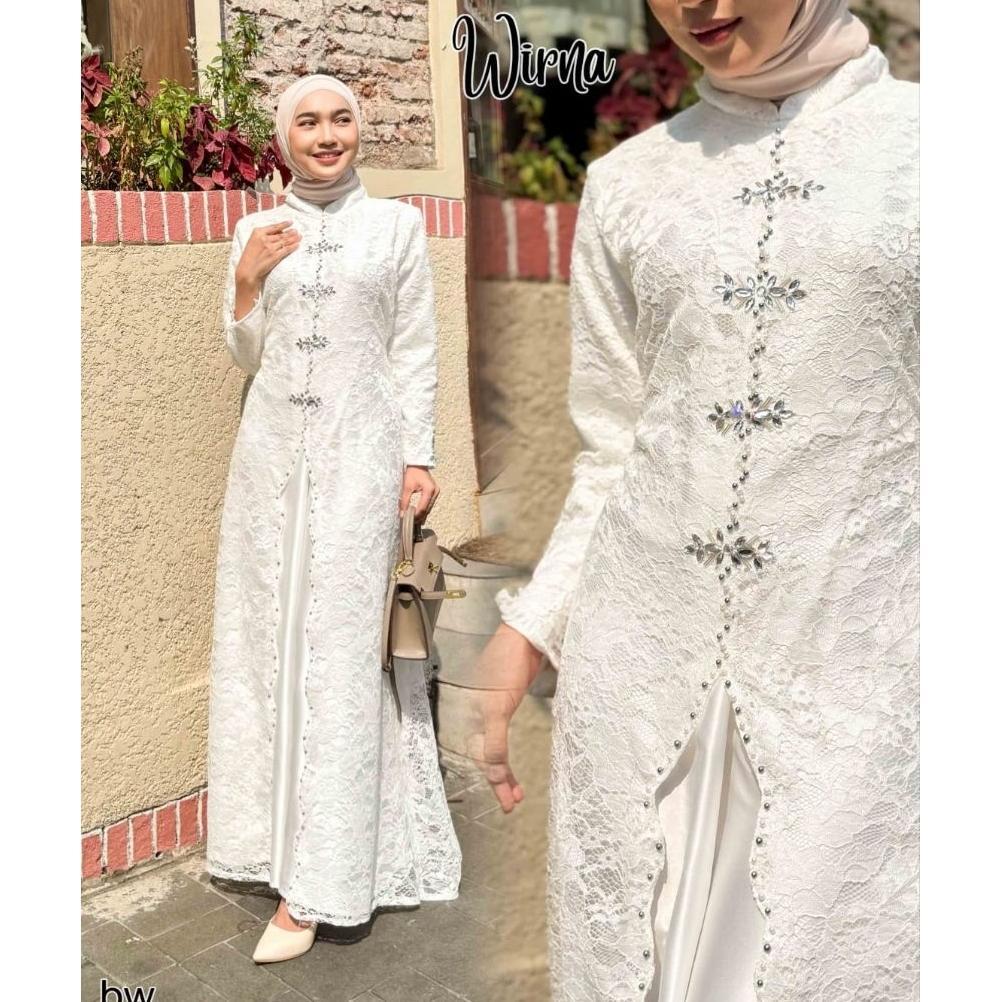 PALING DICARI WIRNA - Dress gamis by adnbusana | Gamis pesta mewah | Baju kondangan wanita kekinian 